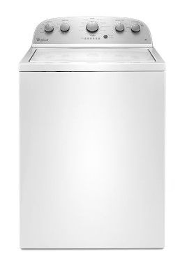 Photo 1 of Whirlpool 3.5-cu ft High Efficiency Agitator Top-Load Washer (White)
