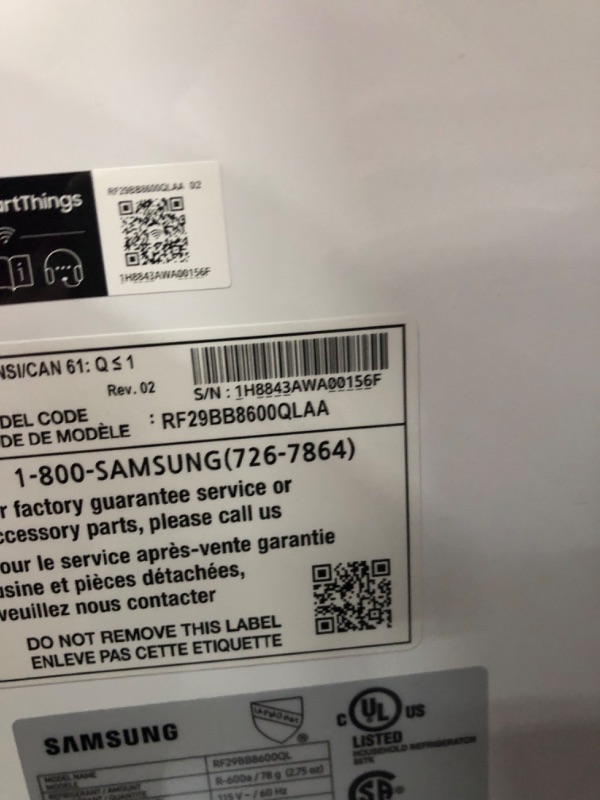 Photo 7 of Samsung Bespoke 28.8-cu ft 4-Door Smart French Door Refrigerator with Dual Ice Maker and Door within Door (Stainless Steel- All Panels) ENERGY STAR
