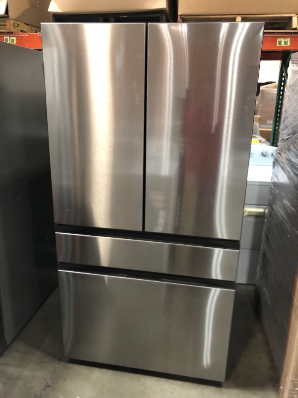 Photo 9 of Samsung Bespoke 28.8-cu ft 4-Door Smart French Door Refrigerator with Dual Ice Maker and Door within Door (Stainless Steel- All Panels) ENERGY STAR
