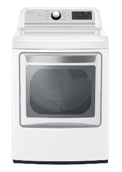 Photo 1 of LG EasyLoad 7.3-cu ft Smart Gas Dryer (White) ENERGY STAR
