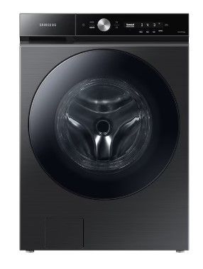 Photo 1 of Samsung Bespoke 5.3-cu ft High Efficiency Stackable Steam Cycle Smart Front-Load Washer (Brushed Black) ENERGY STAR
