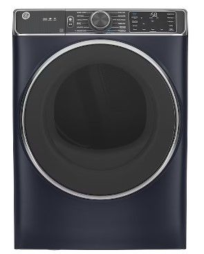 Photo 1 of GE 7.8-cu ft Stackable Steam Cycle Smart Electric Dryer (Sapphire Blue)
