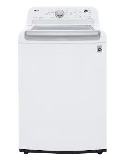 Photo 1 of LG 4.8-cu ft High Efficiency Agitator Top-Load Washer (White) ENERGY STAR
