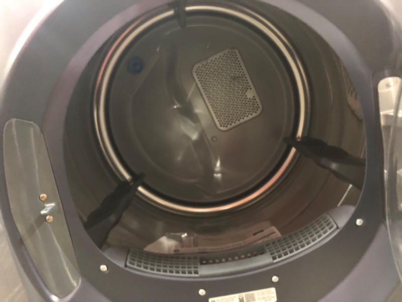Photo 1 of GE 7.8-cu ft Stackable Steam Cycle Smart Electric Dryer (Sapphire Blue)
