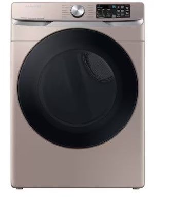 Photo 1 of Samsung 7.5-cu ft Stackable Steam Cycle Smart Electric Dryer (Champagne)
