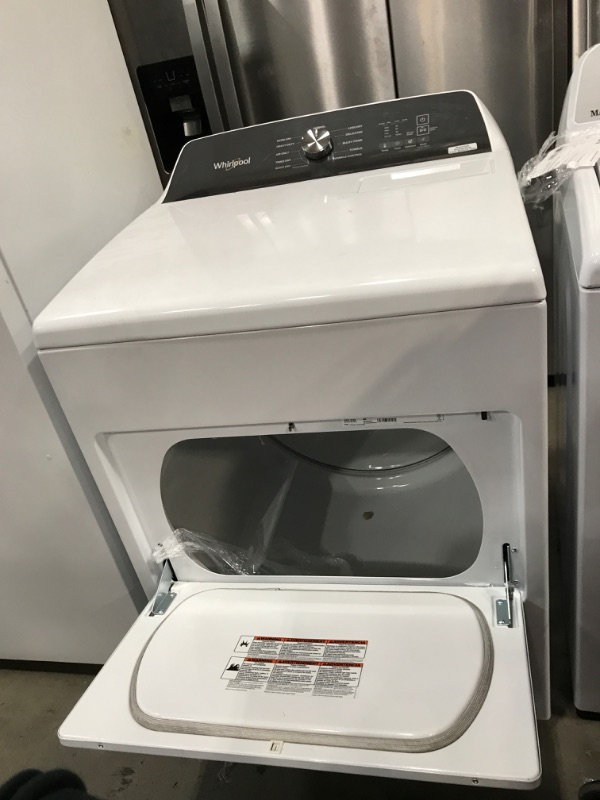 Photo 3 of Whirlpool 7-cu ft Electric Dryer (White)
