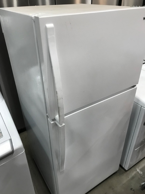 Photo 2 of ***NOT FUNCTIONAL - FOR PARTS ONLY - NONREFUNDABLE - SEE COMMENTS***
Whirlpool 14.3-cu ft Top-Freezer Refrigerator (White)
