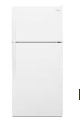 Photo 1 of Whirlpool 14.3-cu ft Top-Freezer Refrigerator (White)

