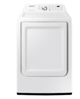 Photo 1 of Samsung 7.2-cu ft Reversible Side Swing Door Gas Dryer (White)
