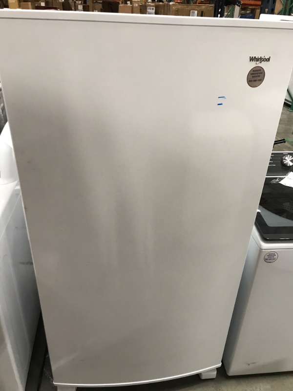 Photo 2 of Whirlpool 19.65-cu ft Frost-free Upright Freezer (White)
