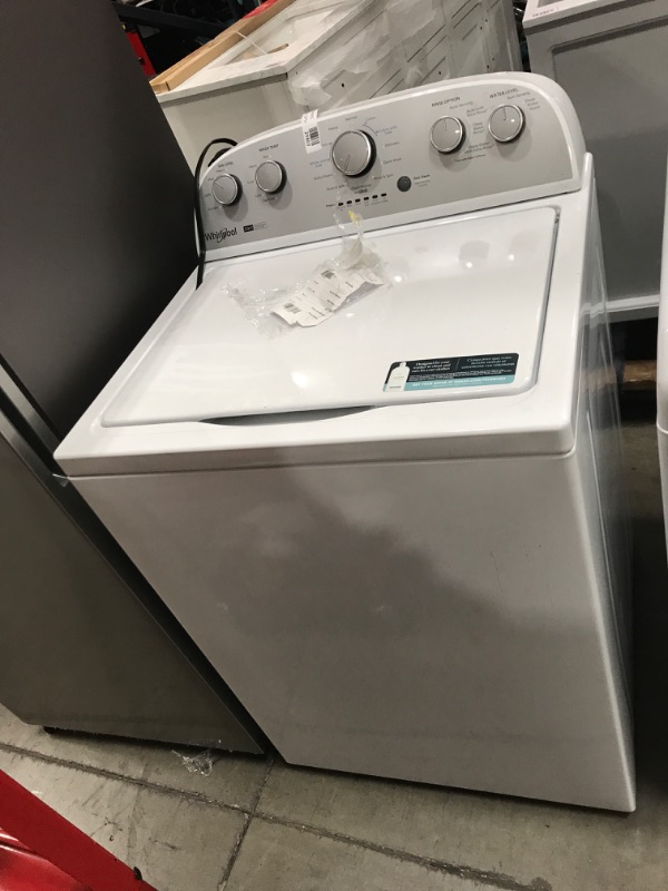 Photo 2 of Whirlpool 3.8-cu ft High Efficiency Impeller and Agitator Top-Load Washer (White)
