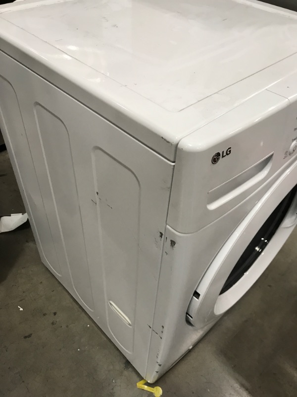 Photo 4 of ***Parts Only***LG 4.5-cu ft High Efficiency Stackable Front-Load Washer (White) ENERGY STAR

