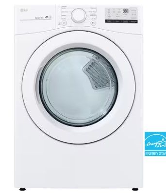 Photo 1 of LG 7.4-cu ft Stackable Electric Dryer (White) ENERGY STAR
