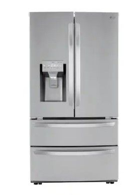 Photo 1 of LG Craft Ice Smart WiFi Enabled 27.8-cu ft 4-Door Smart French Door Refrigerator with Dual Ice Maker (Fingerprint Resistant) ENERGY STAR
