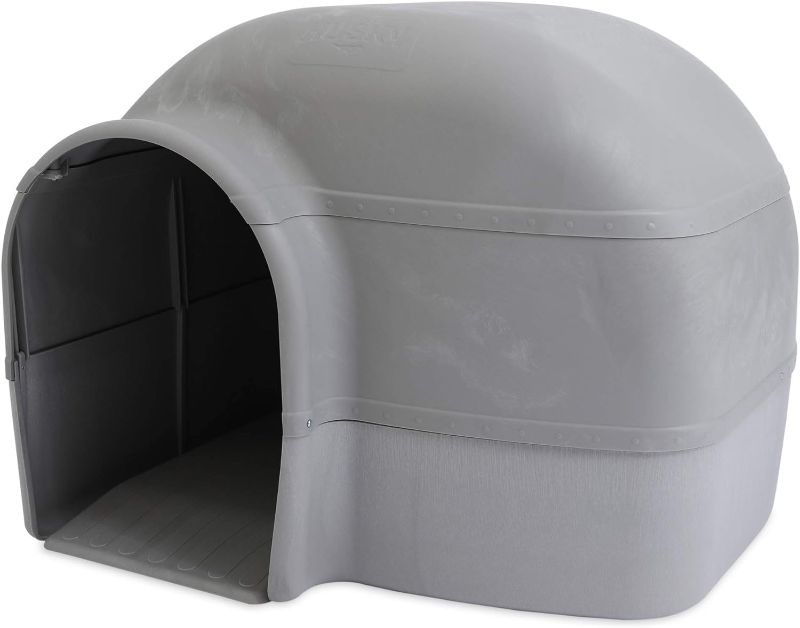 Photo 1 of **PARTS ONLY INCOMPLETE ITEM**
Petmate Husky Dog House for Dogs Up to 90 Pounds, Grey, Made in USA
