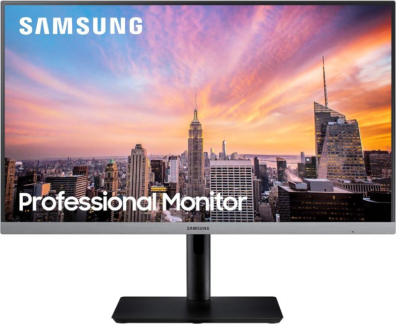 Photo 1 of SAMSUNG 24” SR650 Series 1080p Computer Monitor for Business, 75Hz, VGA, HDMI, DisplayPort, USB Hub, Eye Saver Mode,  ?LS24R650FDNXZA, Black
