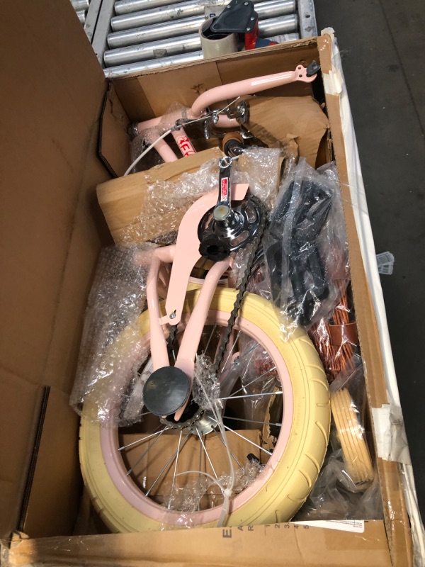 Photo 4 of ACEGER Girls Bike with Basket, Kids Bike for 3-13 Years, 14 inch with Training Wheels, 16 inch with Training Wheels and Kickstand, 20 inch with Kickstand but no Training Wheels. Pink With Fenders 20 Inch With Kickstand