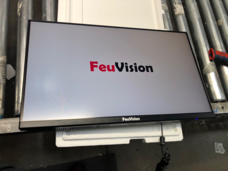 Photo 3 of FeuVision 24 inch Monitor - 1920x1080p Full HD, Gaming & Office Computer Monitor, 75Hz Refresh Rate, VA Panel, 99% sRGB, 4ms Response Time, 178° View Angle, HDMI & VGA, Built-in Speakers 24-inch