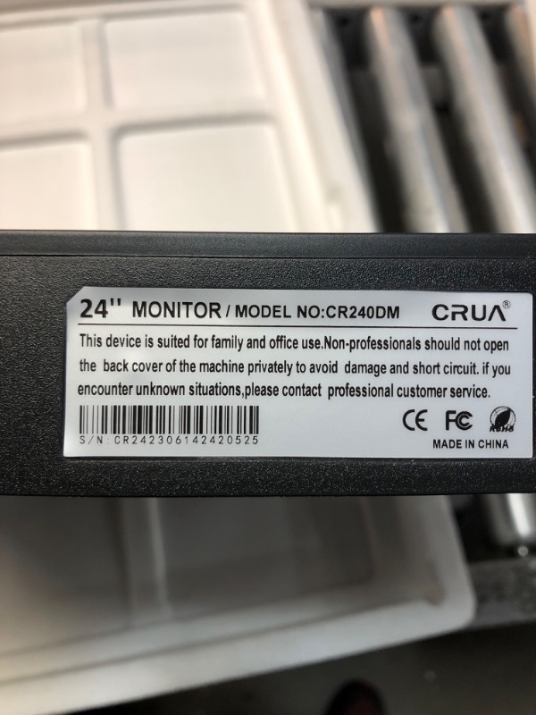 Photo 3 of CRUA 24" Curved Monitor, FHD(1920×1080p) 2800R 100HZ, 99% sRGB Color Gamut Computer Monitors, 3-Sided Narrow Bezel and Filter Blue Light Function, Desktop PC Monitor(HDMI, VGA)- Machine Black
