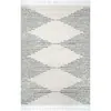Photo 1 of 
nuLOOM
Bria Moroccan Diamond Shag Off-White 2 ft. x 3 ft. Area Rug