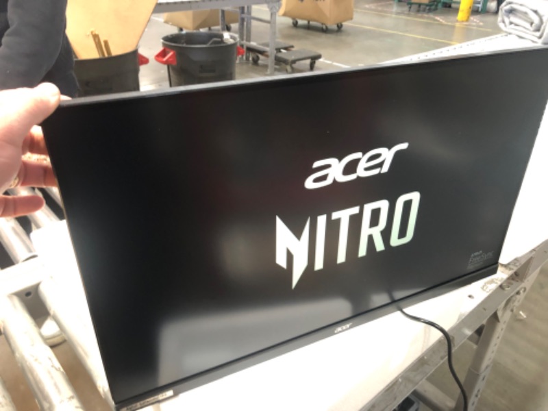 Photo 2 of acer Nitro 27" WQHD 2560 x 1440 PC Gaming IPS Monitor | AMD FreeSync Premium Up to 180Hz Refresh 0.5ms DCI-P3 95% 1 Display Port 1.2 & 2 HDMI 2.0 XV271U M3bmiiprx,Black 27-inch 180Hz