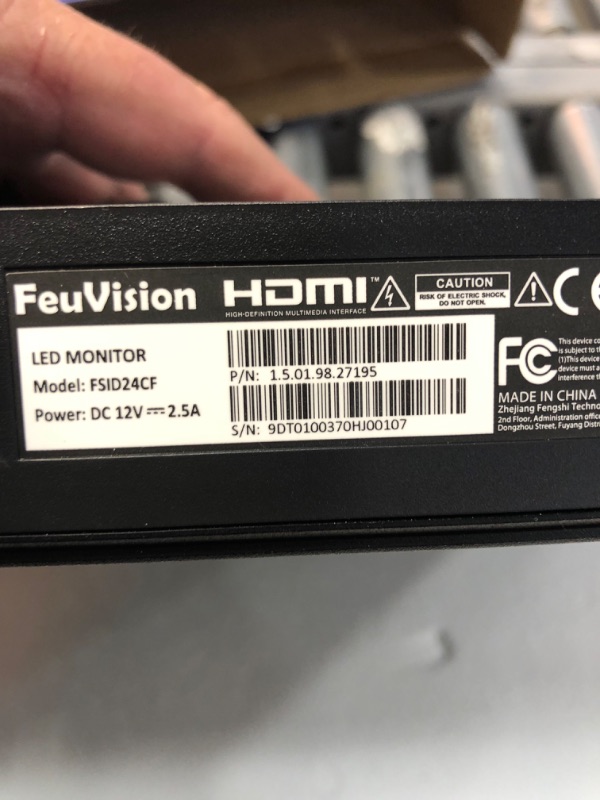 Photo 1 of FeuVision 24-inch Monitor 1080p Full HD, Gaming & Office Computer Monitor
