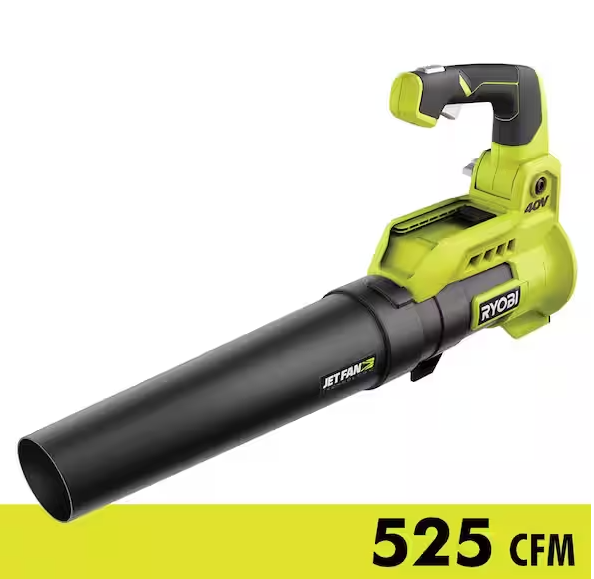 Photo 1 of 40V 110 MPH 525 CFM Cordless Battery Variable-Speed Jet Fan Leaf Blower (Tool-Only)
