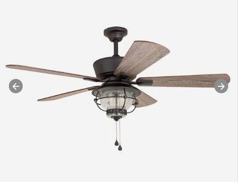 Photo 1 of ****PARTS ONLY****Harbor Breeze Merrimack II 52-in Bronze Indoor/Outdoor Ceiling Fan with Light (5-Blade)
