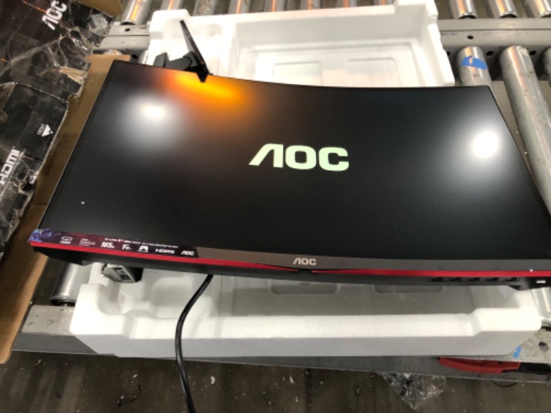 Photo 2 of AOC C24G1A 24" Curved Frameless Gaming Monitor, FHD 1920x1080, 1500R, VA, 1ms MPRT, 165Hz (144Hz supported), FreeSync Premium, Height adjustable Black 24 in FHD Curved 165Hz 1ms