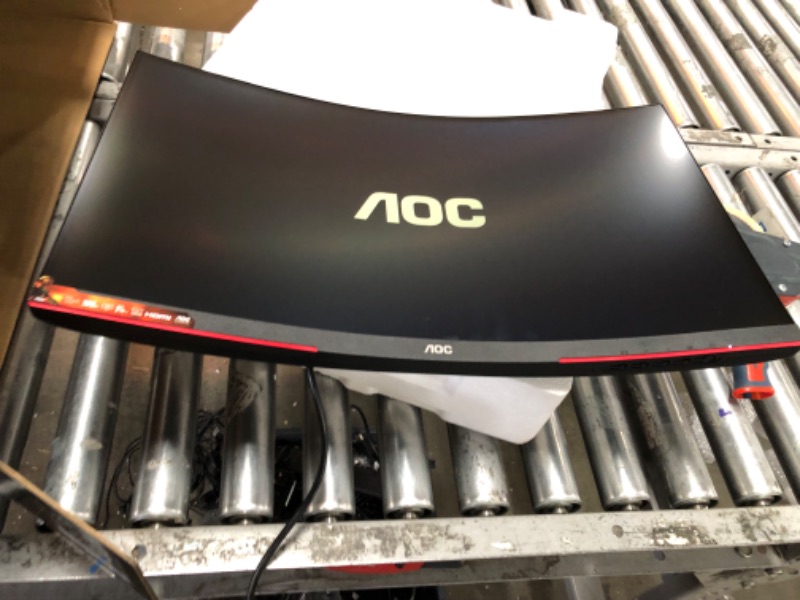 Photo 2 of AOC GAMING CQ27G3S Frameless Curved Gaming Monitor, QHD 2K 2560x1440, 1000R VA, 165Hz 1ms, FreeSync Premium ,Black 165Hz Low Latency 27" QHD Curved Screen