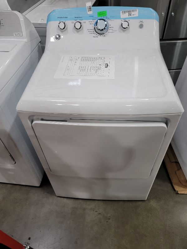 Photo 2 of GE 7.2-cu ft Electric Dryer (White)
