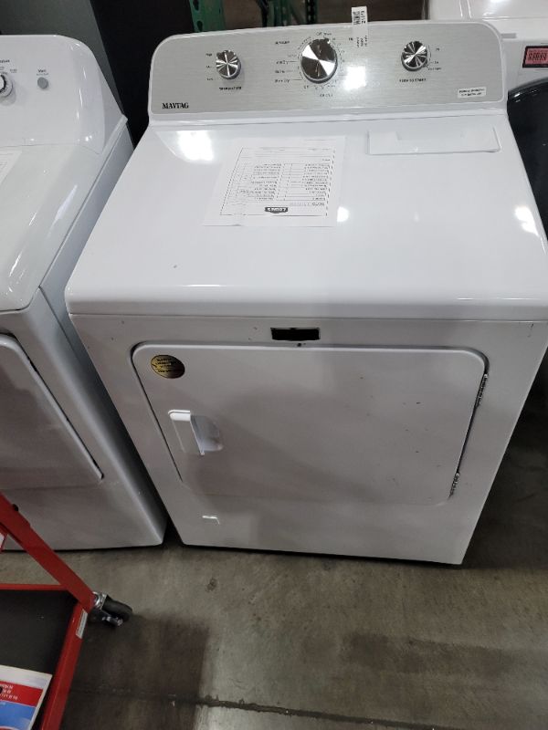 Photo 2 of Maytag - 7.0 Cu. Ft. Gas Dryer with Wrinkle Prevent - White
