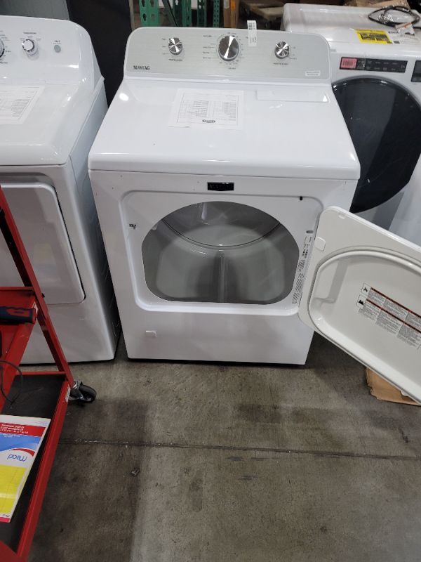 Photo 3 of Maytag - 7.0 Cu. Ft. Gas Dryer with Wrinkle Prevent - White
