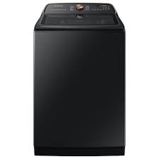 Photo 1 of Samsung 5.5-cu ft High Efficiency Impeller Smart Top-Load Washer (Brushed Black) ENERGY STAR
