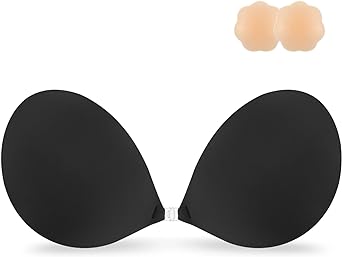 Photo 1 of Niidor Adhesive Bra Strapless Sticky Invisible Push up Silicone Bra for Backless Dress with Nipple Covers size b
