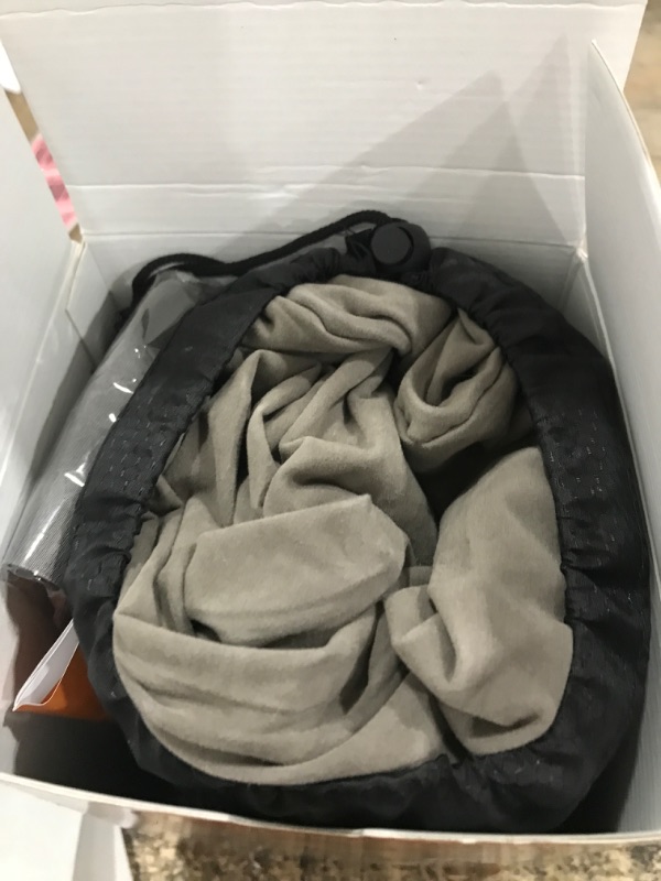 Photo 1 of Sunany Inflatable Neck Pillow Used for Airplanes/Cars/Buses/Trains/Office Napping with Free Eye Mask/Earplugs (Gray), Small Grey