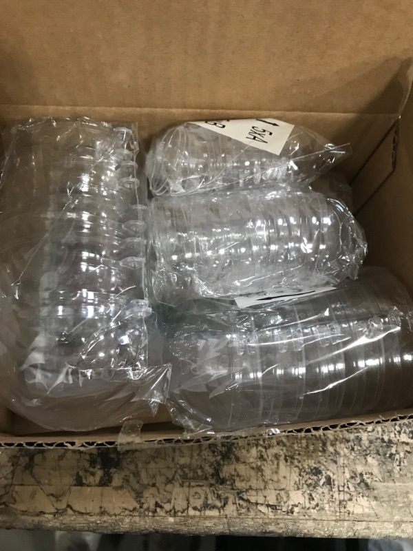 Photo 1 of 25 PCS Clear Plastic Fillable Ornaments,Transparent DIY Craft Ball,Clear DIY Christmas Ornament 5 Different Sizes for Wedding,Party,Home Decor 25 PCS 30-70mm