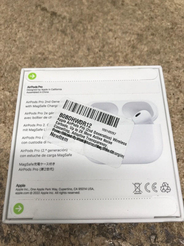 Photo 2 of **SEE NOTES**
Apple AirPods Pro (2nd Generation) Wireless Earbuds