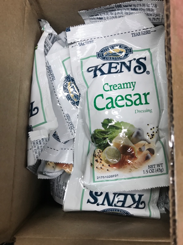 Photo 2 of Ken's Creamy Caesar Dressing 20ct 1.5 oz Packets