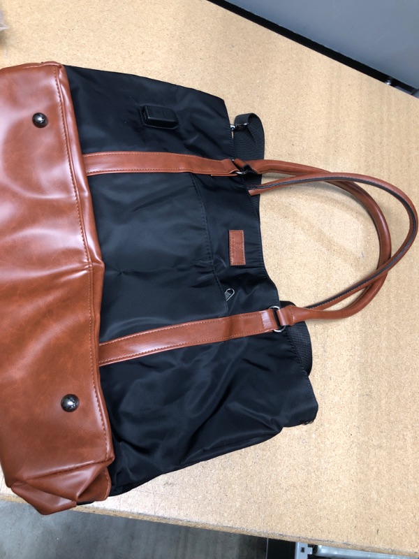 Photo 2 of REIAVEL LAPTOP Tote BAG WOMAN’s Water resistant fabric & leather USB Straps Zip
