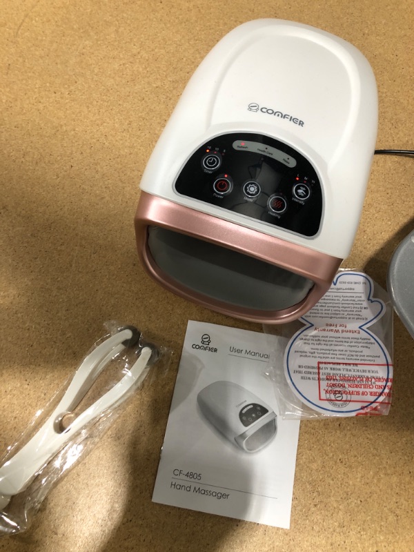Photo 1 of COMFIER Hand Massager for Arthritis and Carpal Tunnel Relief,3 Modes & 3 Levels Pressure Point,Electric Hand Massager with Heat and Compression,Finger Massager,Gifts for Mom,Dad,Women,Men,Her,Him

