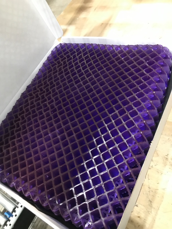 Photo 2 of Purple Royal Seat Cushion - Seat Cushion for The Car Or Office Chair - Temperature Neutral Grid