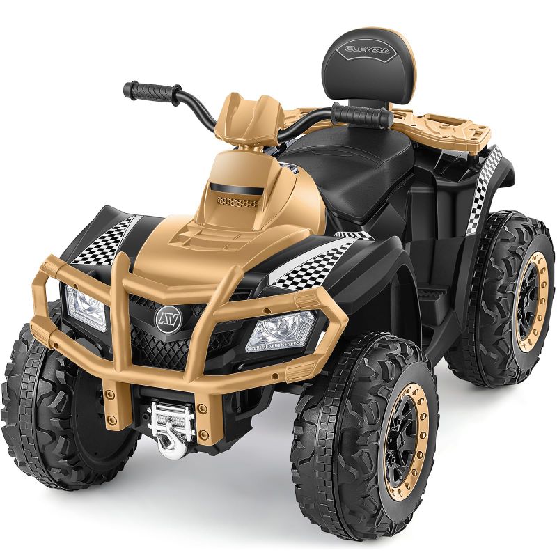 Photo 1 of *** PARTS ONLY ***
ELEMARA 2 SEATER KIDS RIDE ON ATV, 4 WHEELER KIDS QUAD CAR WITH 10AH BATTERY, 4MPH, 2 CHARGING PORTS, BLUETOOTH, LED LIGHTS, MUSIC, RADIO, 12V BATTERY POWERED TODDLER RIDE ON CAR FOR AGE 3-8, KHAKI
