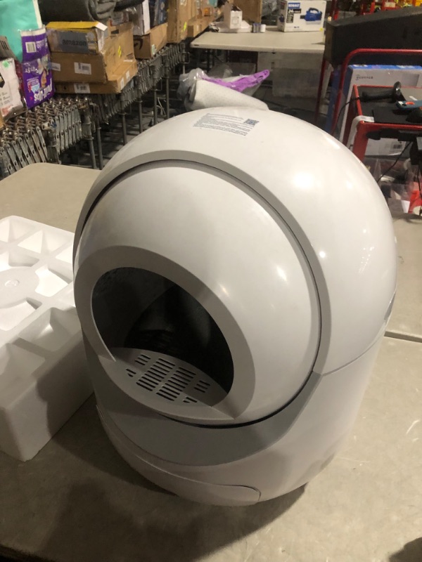 Photo 7 of ***NONREFUNDABLE - NOT FUNCTIONAL - FOR PARTS ONLY - SEE COMMENTS***
MEEGEEM Self Cleaning Cat Litter Box - 85L Extra Large Automatic Cat Litter Box Self Cleaning for Multiple Cats, Anti-Pinch/Odor-Removal Design, All Litter Can Use, with Garbage Bags/Mat