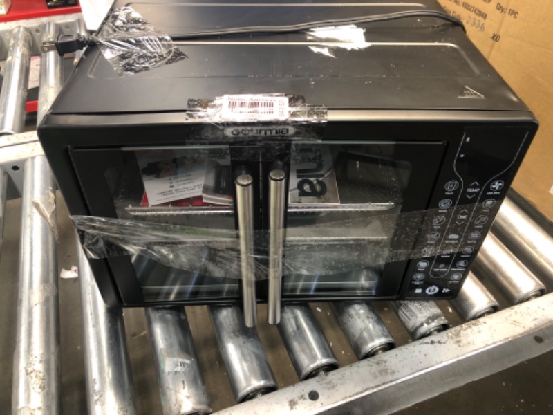 Photo 2 of **SEE NOTES** Gourmia Toaster Oven Air Fryer Combo 17 cooking presets 1700W french door digital air fryer oven 24L capacity air fryer accessories, convection toaster oven rack, baking pan, tray recipe book GTF7460 Large