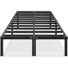 Photo 1 of HAAGEEP Metal Platform Bed Frame Full with Storage 14 Inch Heavy Duty Beds Steel Slat Frames Standard Size, AF
