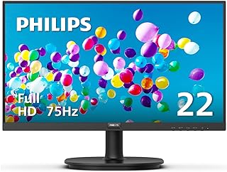 Photo 1 of PHILIPS 22 inch Class Thin Full HD (1920 x 1080) 75Hz Monitor, VESA, HDMI & VGA Port, 4 Year Advance Replacement Warranty, 221V8LN