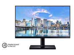 Photo 1 of SAMSUNG FT45 Series 24-Inch FHD 1080p Computer Monitor, 75Hz, IPS Panel, HDMI, USB Hub, Height Adjustable Stand, 3 Yr WRNTY (LF24T452FQNXGO)
