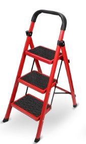 Photo 1 of 3 Step Ladder,Portable Folding Step Stool with Convenient Handgrip and Anti-Slip Wide Pedal,Portable and Versatile for Adults Home Kitchen,Lightweight,Sturdy Construction.