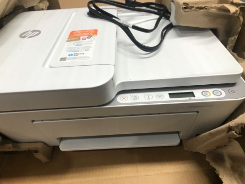 Photo 2 of HP DeskJet 4155e Wireless Color Inkjet Printer, Print, scan, copy, Easy setup, Mobile printing, Best-for home, Instant Ink with HP+,white
